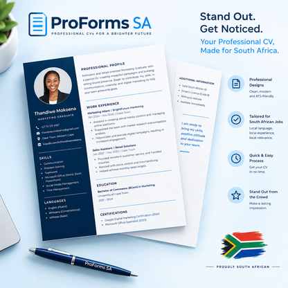 ProForms SA™ Professional CV